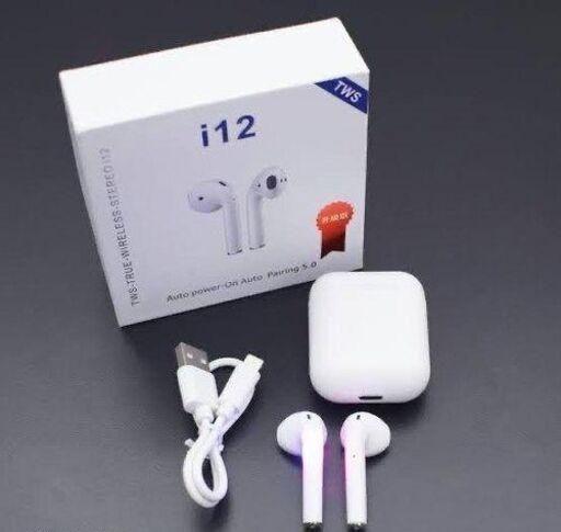 Airpods i12 Bluetooth Earphones Touch Sensor with Built in Mic and High Bass Level Supporting All Smart Phone