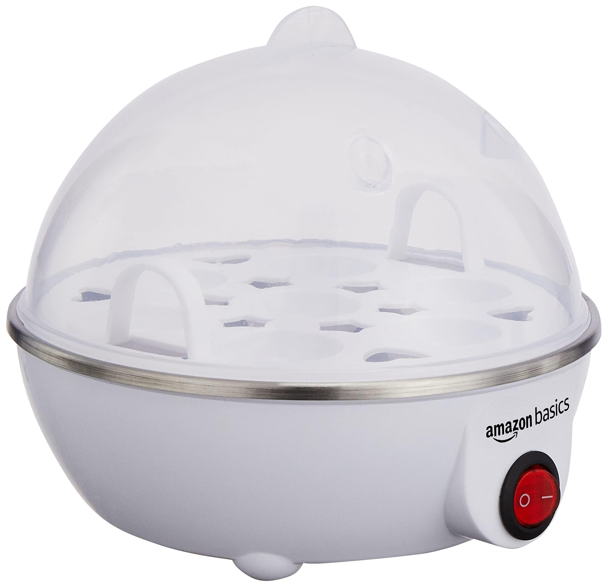 Amazon Basics Electric Egg Boiler | 3 Boiling Modes | Automatic Operation | Overheat Protection