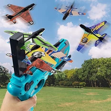 Airplane Launcher Toy Gun with Foam Glider