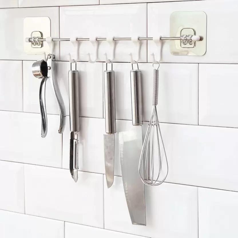 Bathroom Towel Hanger 6 Hooks