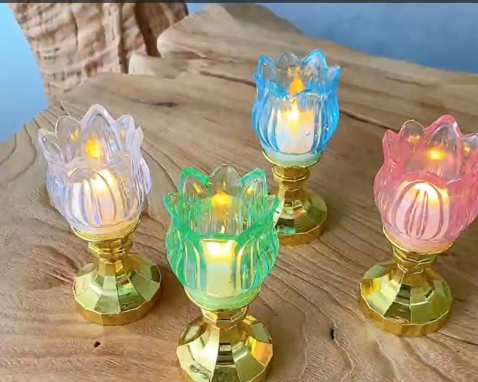 Lotus LED Tealight Oil Lamp Diya